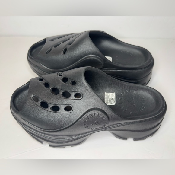 Adidas x Stella McCartney  black wedge  Clog sandals  US Size 6 excellent! - Picture 6 of 10